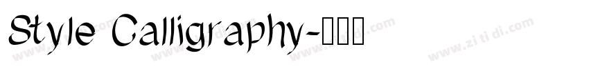 Style Calligraphy字体转换